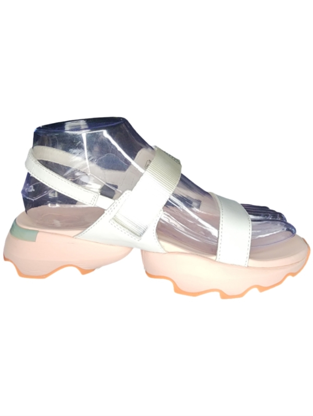 SOREL Sea Salt & Peach Blossom Kinetic Impact Sling Sandals, Womens 6.5 - Picture 8 of 10
